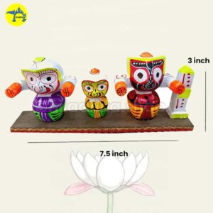 Lord Jagannath, Balabhadra and Subhadra marble-dust statue_main image