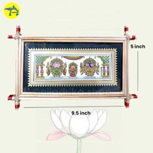 Palm Leaf Painting of Lord Jagannath, Balabhadra, and Subhadra_Main Image