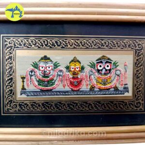 Handmade Palm Leaf Jagannath Wall Art_Img2