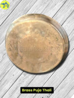 Brass Puja Thali – Plain Round for Daily Puja_Img2